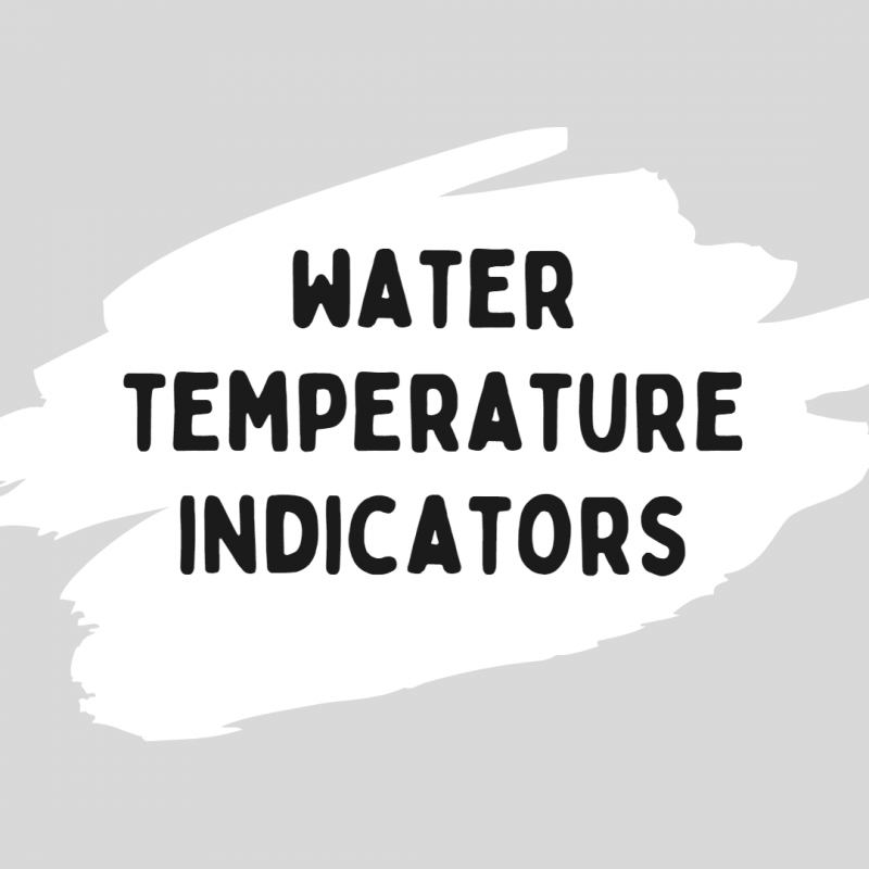 Water temperature Indicators